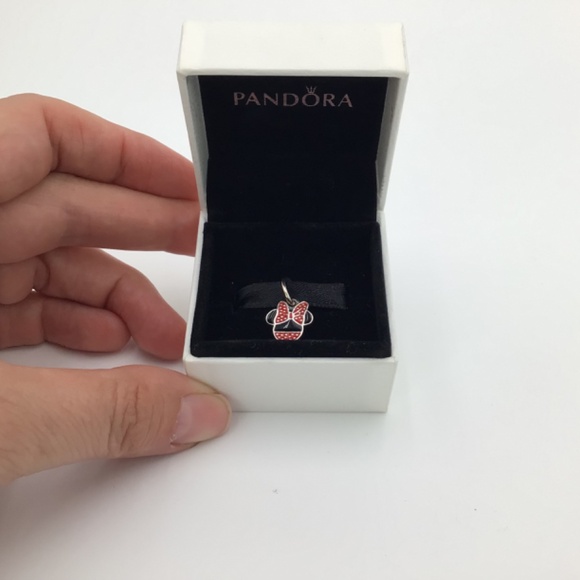 Pandora x Disney Minnie Mouse Sterling Silver Bracelet Charm - Picture 6 of 6